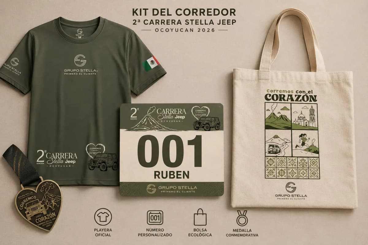 Kit del competidor: playera dry fit, número con chip, medalla y bolsa ecológica